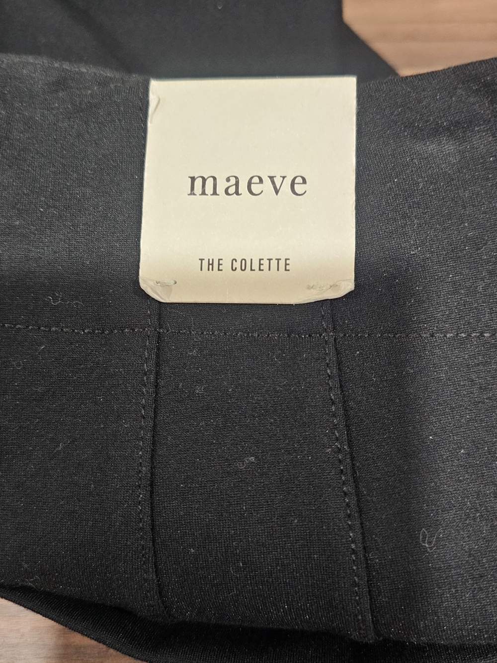 Maeve Colette Black Wide Leg Bow Pants Size 24 NWT Anthropologie Elegant Minimal - Picture 14 of 16